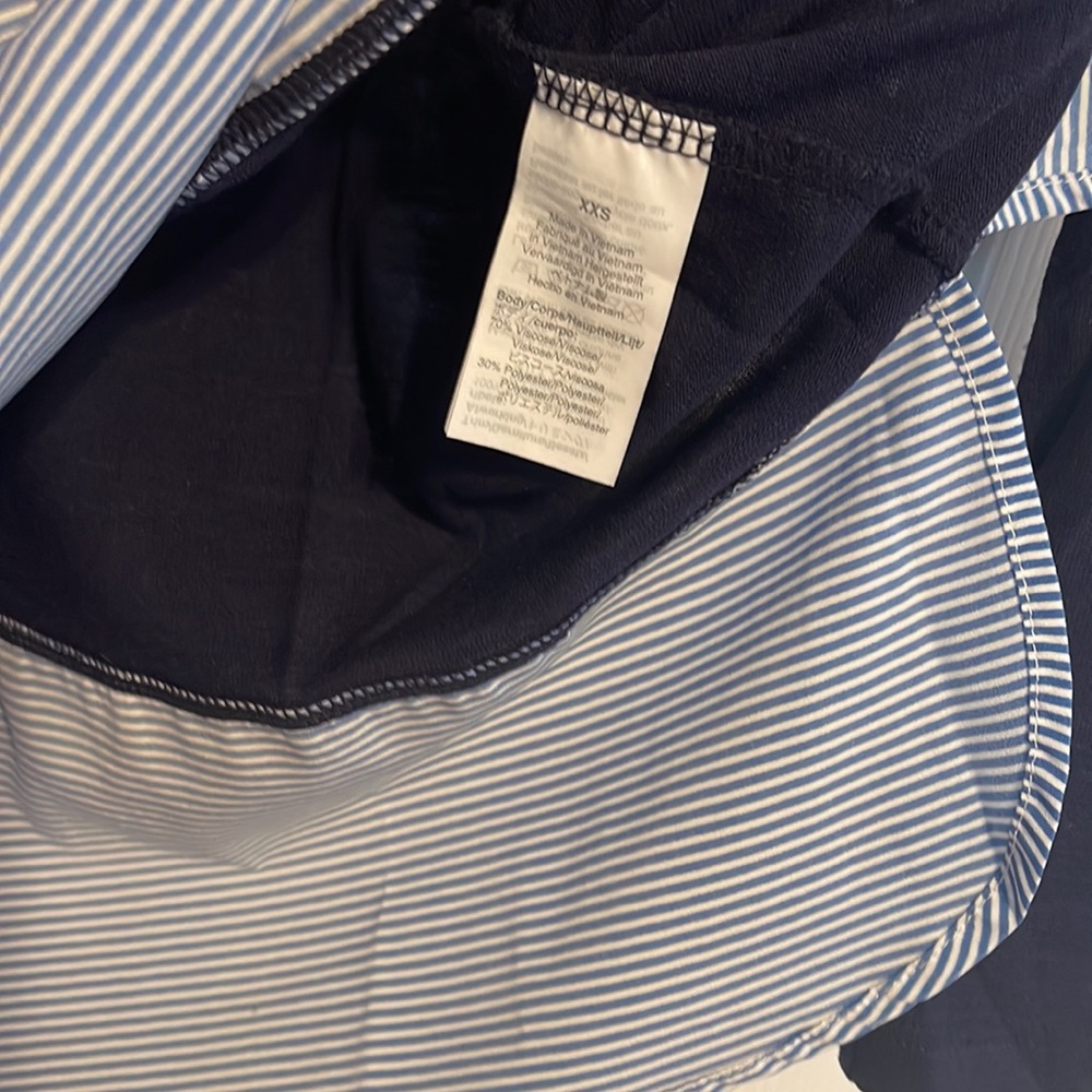 J Crew Mercantile long sleeve shirt in navy size XXS NWOT - Picture 6 of 7